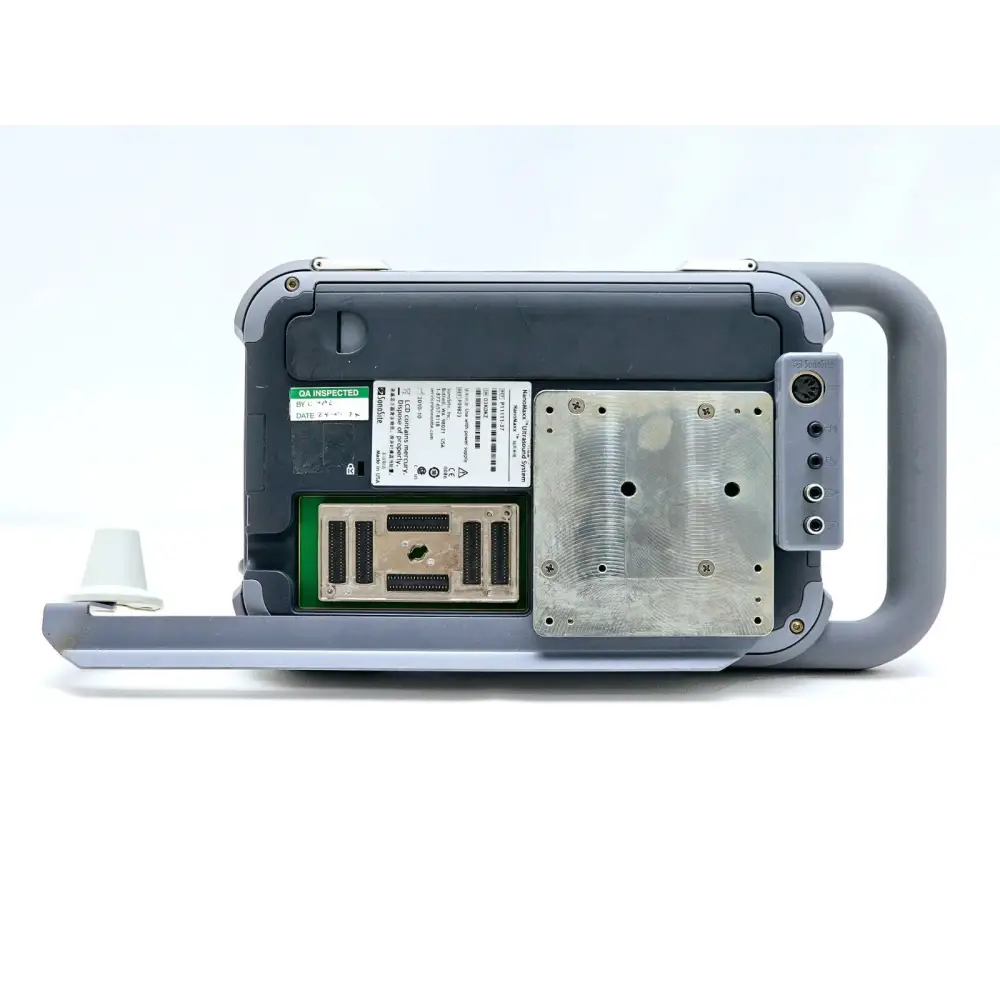 SonoSite NanoMaxx ultrasound main unit display screen showing imaging interface