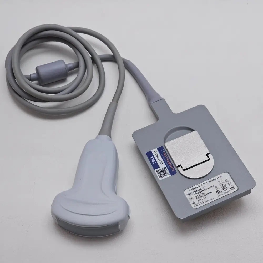 SonoSite P07680-30 C60x 5-2 MHz curved array ultrasound transducer front view