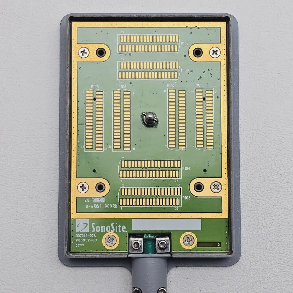 SonoSite P07680-30 C60x transducer label showing part number and MFD 2013