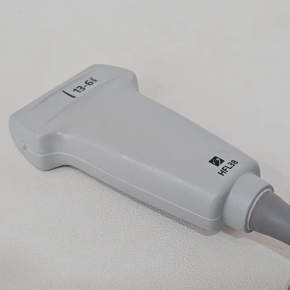 SonoSite P07682-30 transducer scan head close-up showing linear array face