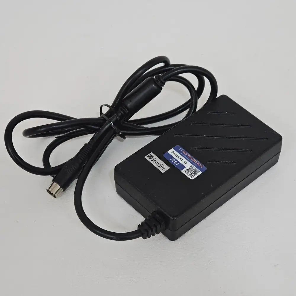 SonoSite P09823-06 genuine OEM power adapter for MicroMaxx ultrasound system, front view