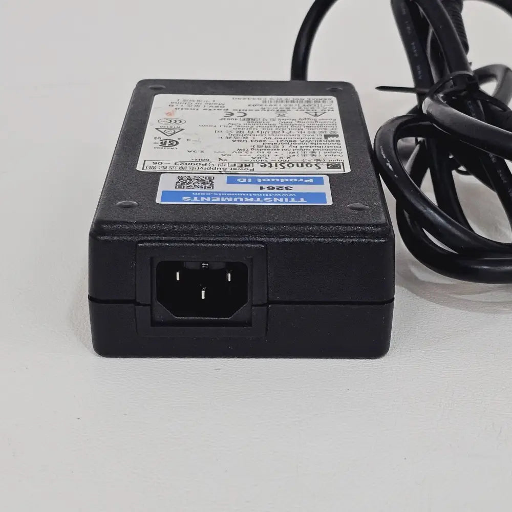 SonoSite P09823-06 original power adapter side view showing overall condition