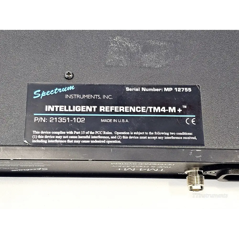 Spectrum Instruments TM4-M+ Rubidium Time/Frequency Reference System 21351-102