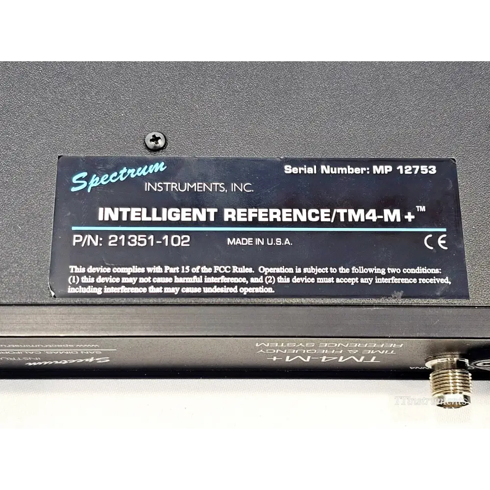 Spectrum Instruments TM4-M+ Rubidium Time Frequency Reference System 21351-102