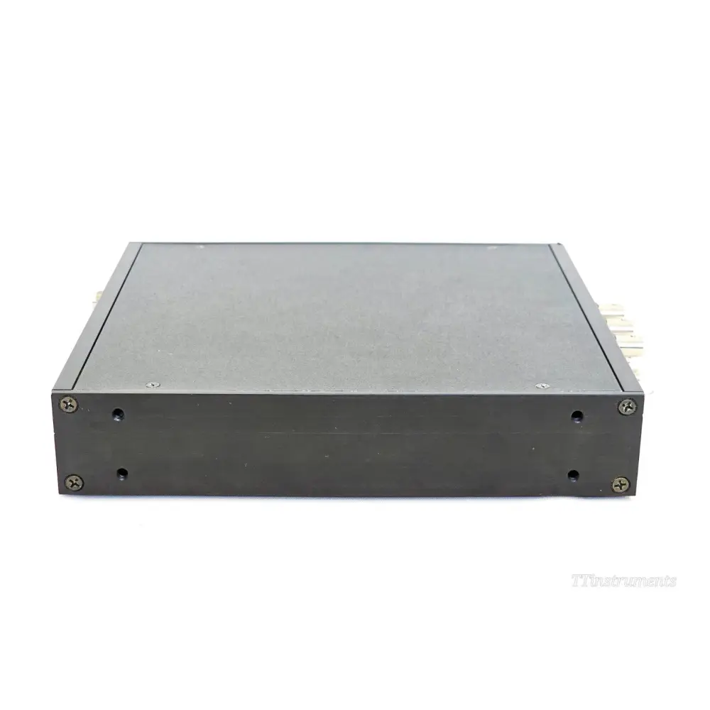Spectrum Instruments TM4-M+ Rubidium top panel view showing clean black enclosure with screws and BNC connectors