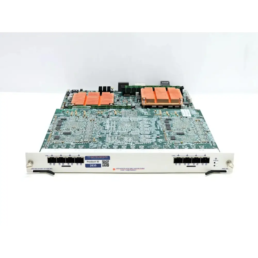 Spirent MX2-10G-S8 8-port 10G SFP+ Ethernet test module front view