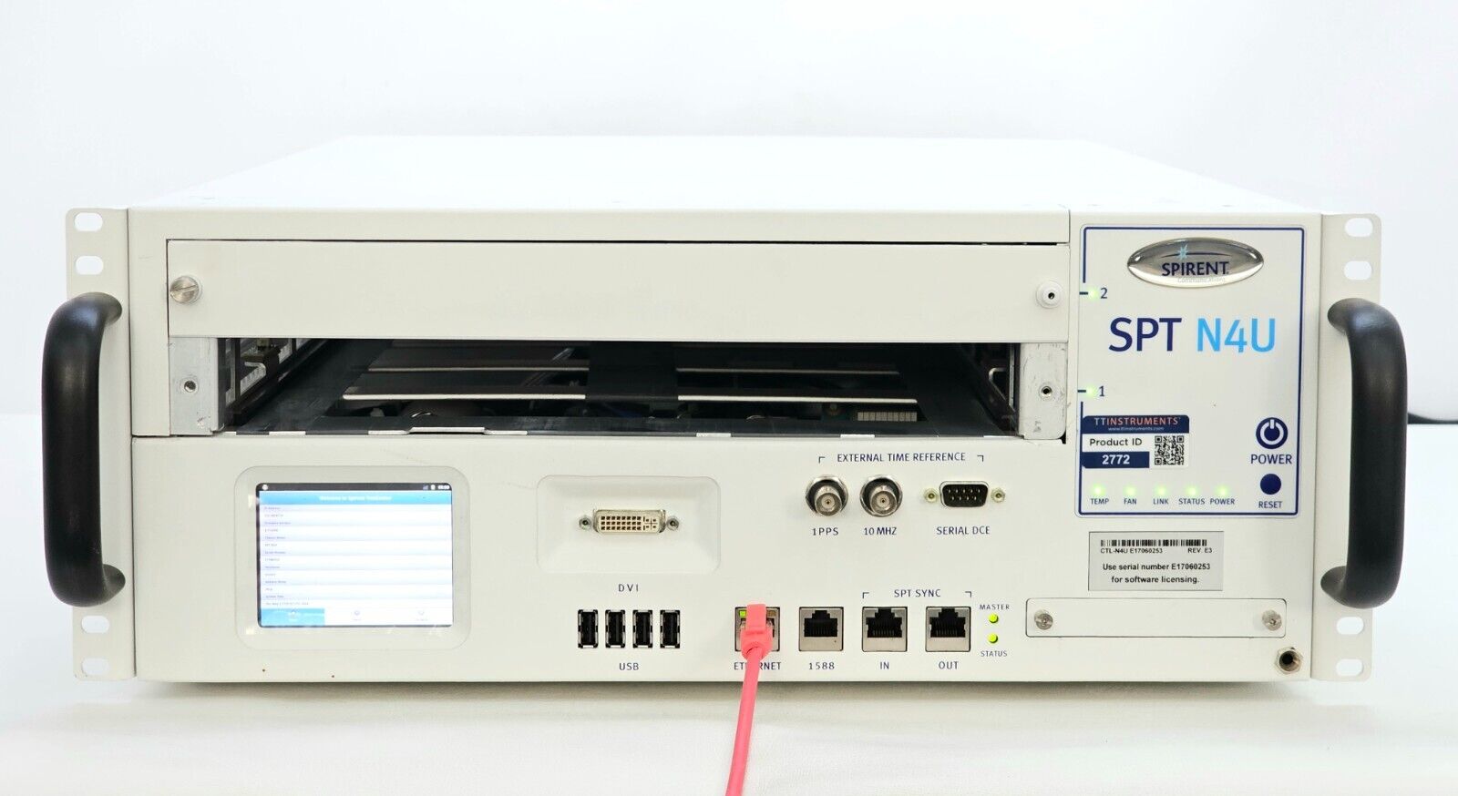 Spirent SPT-N4U-220 2-Slot Chassis Base Model CHS-N4U