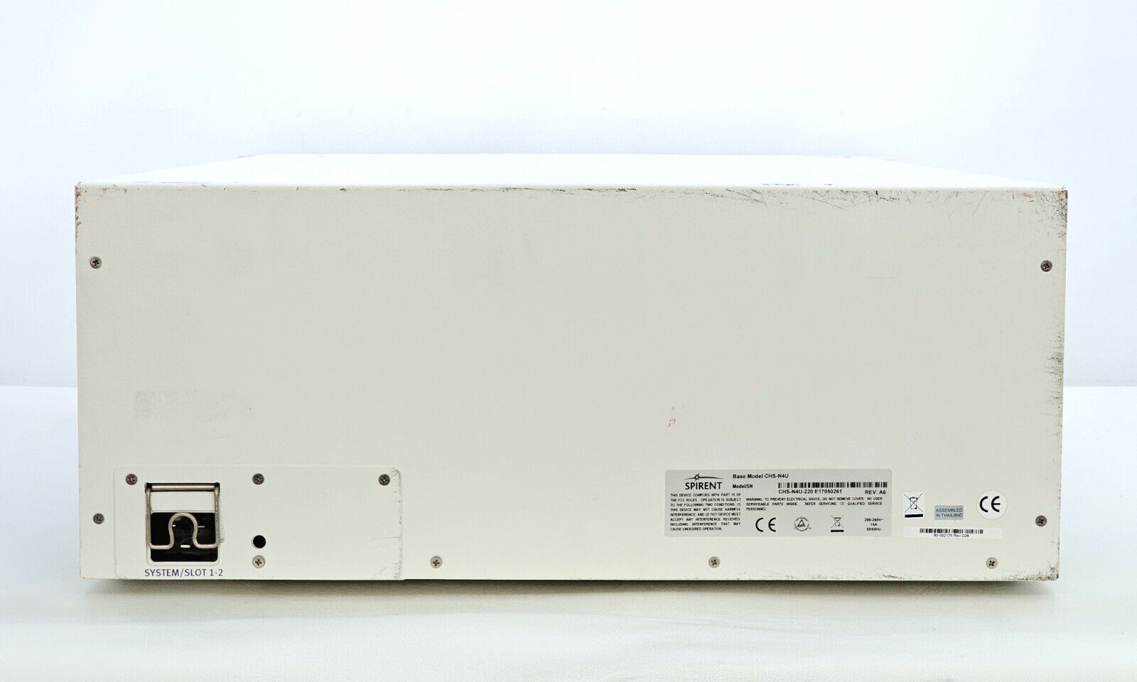 Spirent SPT-N4U-220 2-Slot Chassis Base Model CHS-N4U SPT N4U TEMP SENSOR ISSUE
