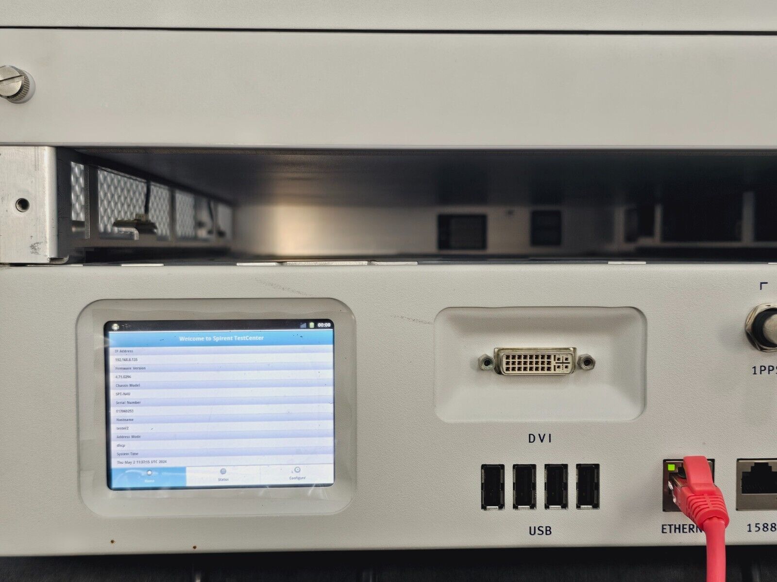 Spirent SPT-N4U-220 2-Slot Chassis Base Model CHS-N4U SPT N4U TEMP SENSOR ISSUE