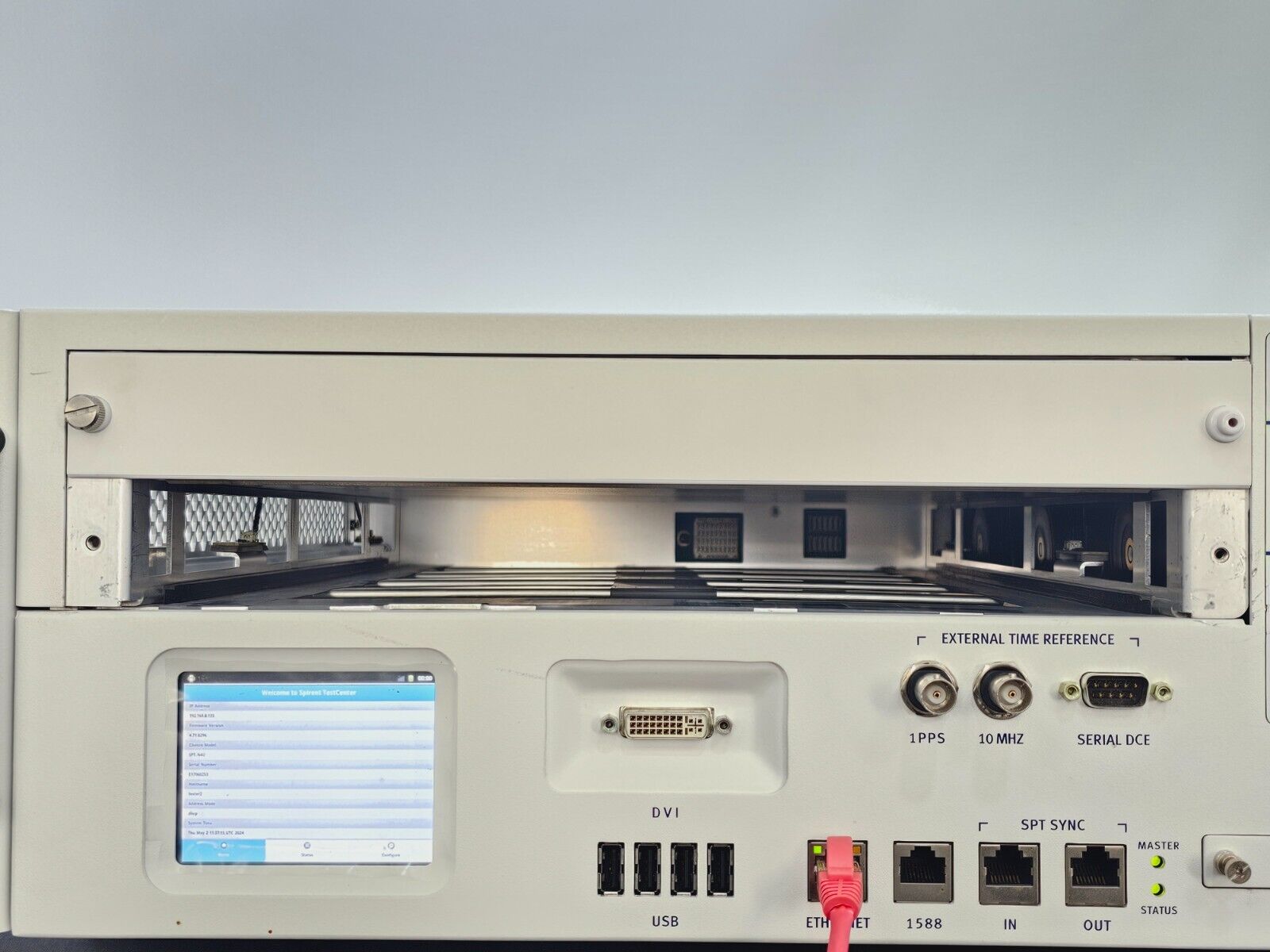 Spirent SPT-N4U-220 2-Slot Chassis Base Model CHS-N4U SPT N4U TEMP SENSOR ISSUE