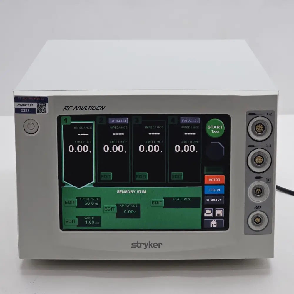 Stryker Interventional Spine RF MultiGen Console 0406-900-000 front view