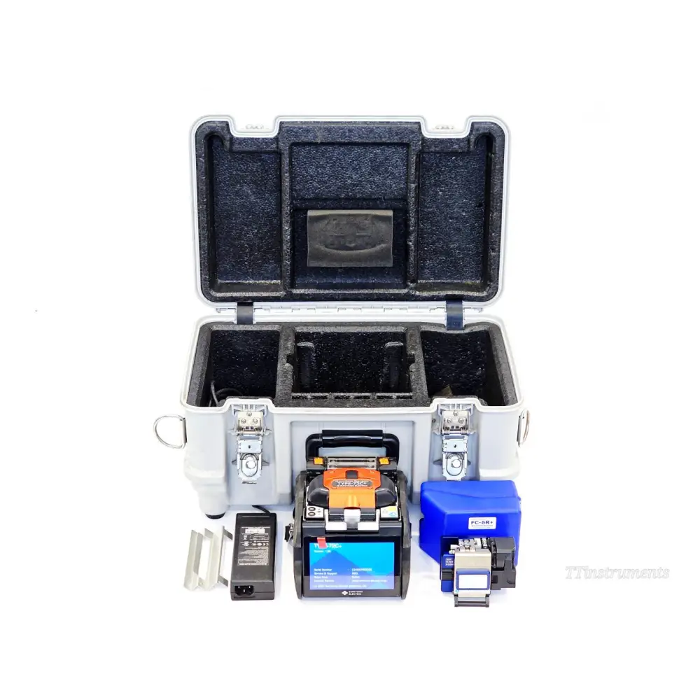Sumitomo Type-72C+ Core Alignment Fiber Optic Splicer front view with 5-inch touchscreen display