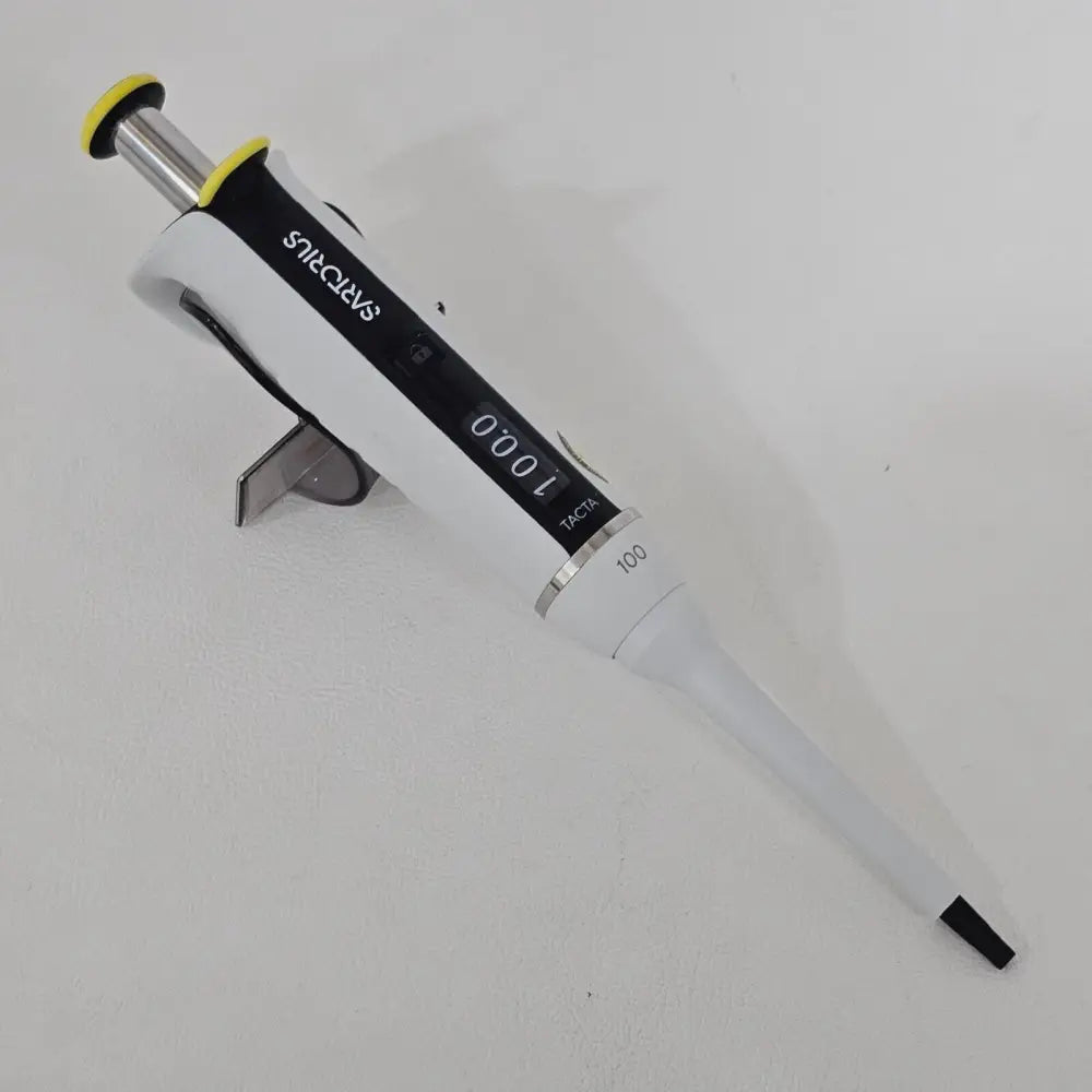 Sartorius Tacta LH-729050 pipette showing volume adjustment dial and scale