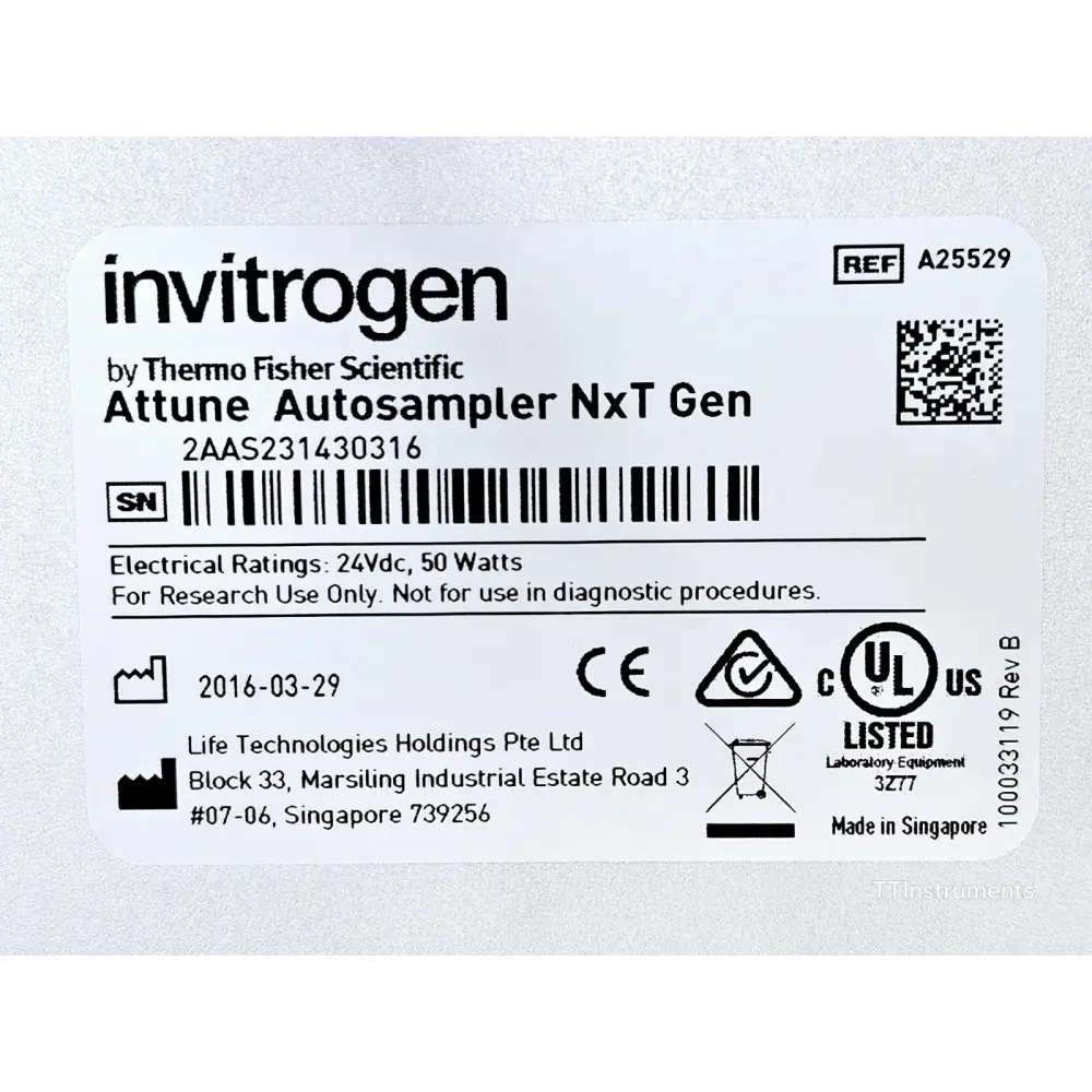 Thermo Fisher Attune NxT 4-laser cytometer with Autosampler full system overview