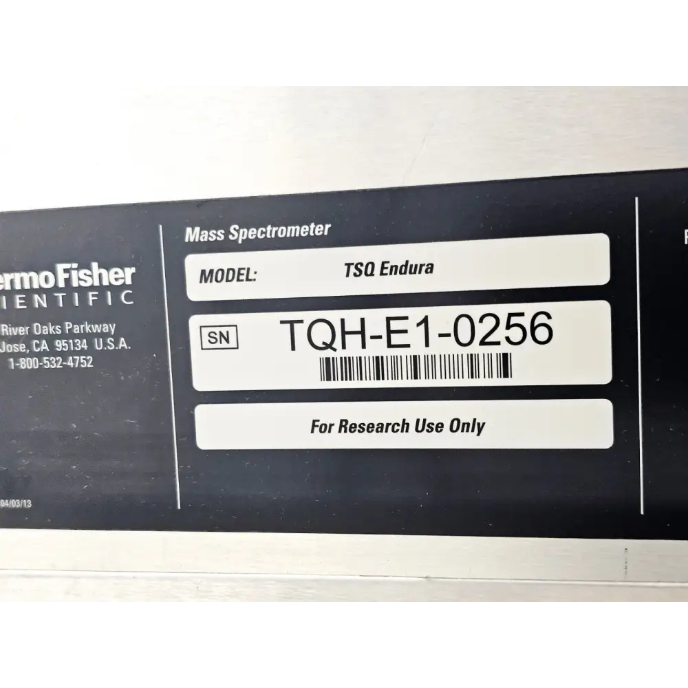 Thermo Scientific TSQ Endura Mass Spectrometer 2013 with PC and Software + HPLC