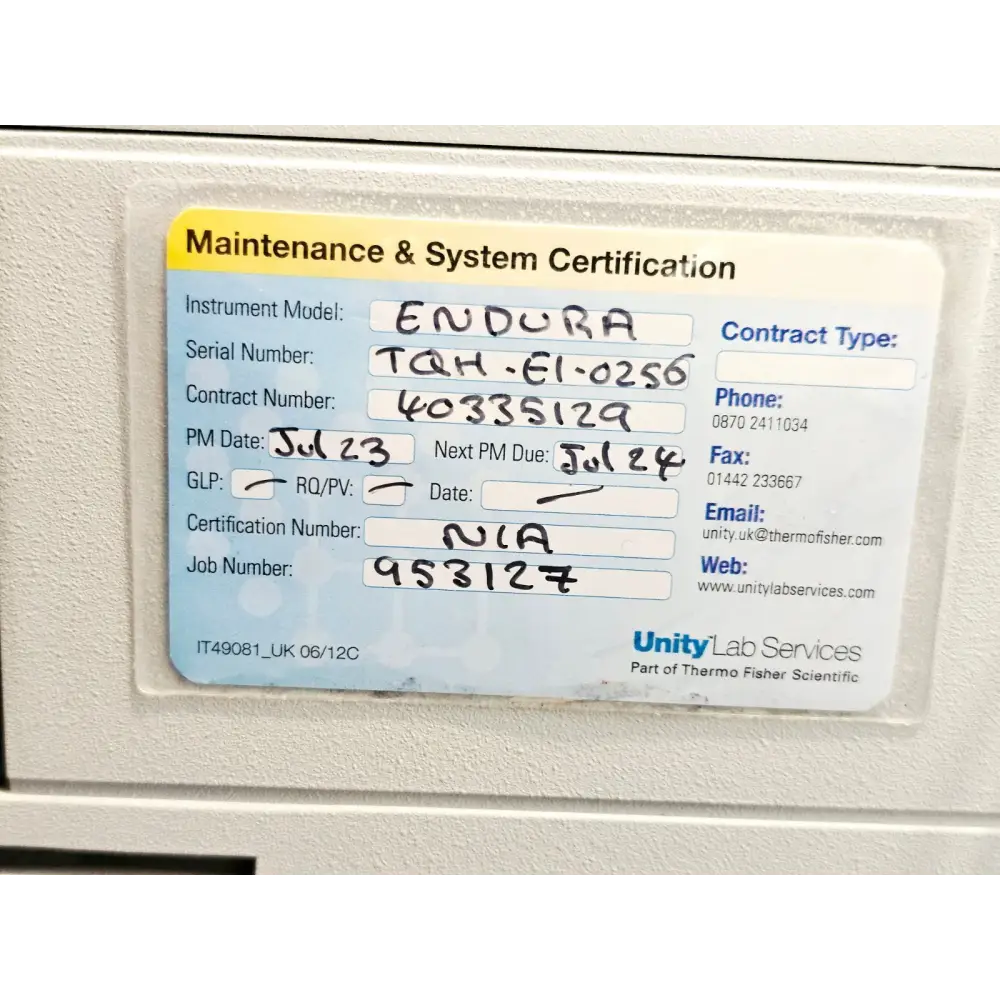 Thermo Scientific TSQ Endura Mass Spectrometer 2013 with PC and Software + HPLC