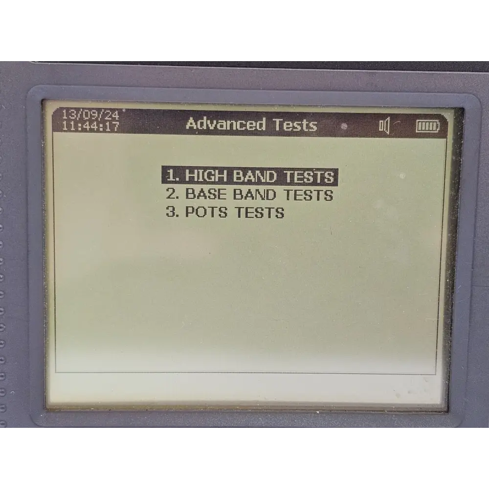 Trend ALT2000 TDR fault locator test lead connection terminals