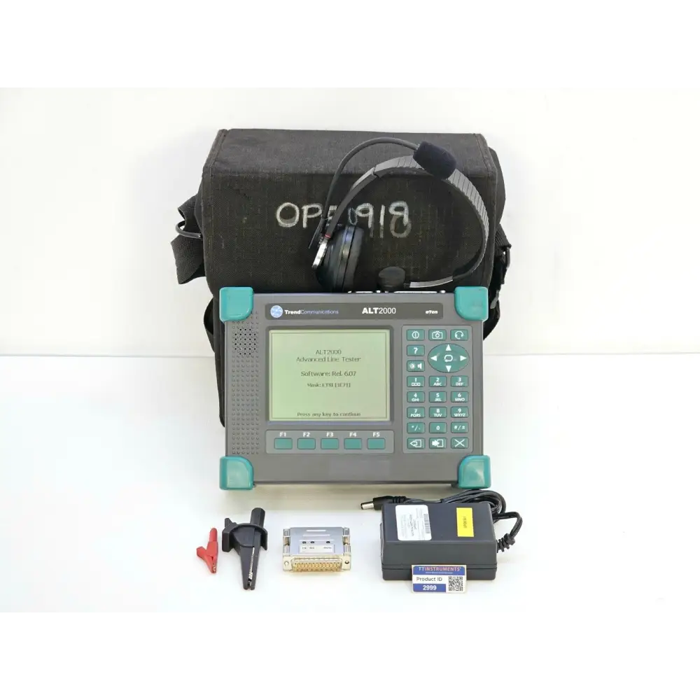 Trend Communications ALT2000 Advanced Line Tester front view showing display and keypad