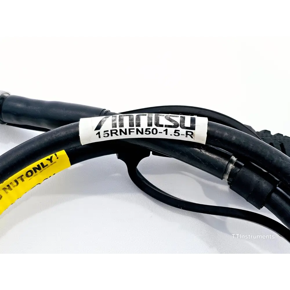 Anritsu 15RNFN50-1.5-R 1.5m armored RF cable with N-type male and female connectors