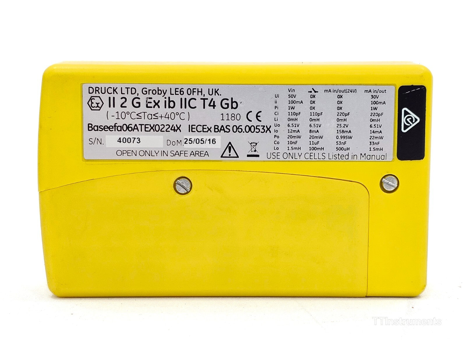 Untested Druck UPS-III-IS Intrinsically Safe Loop Calibrator - mA & Voltage