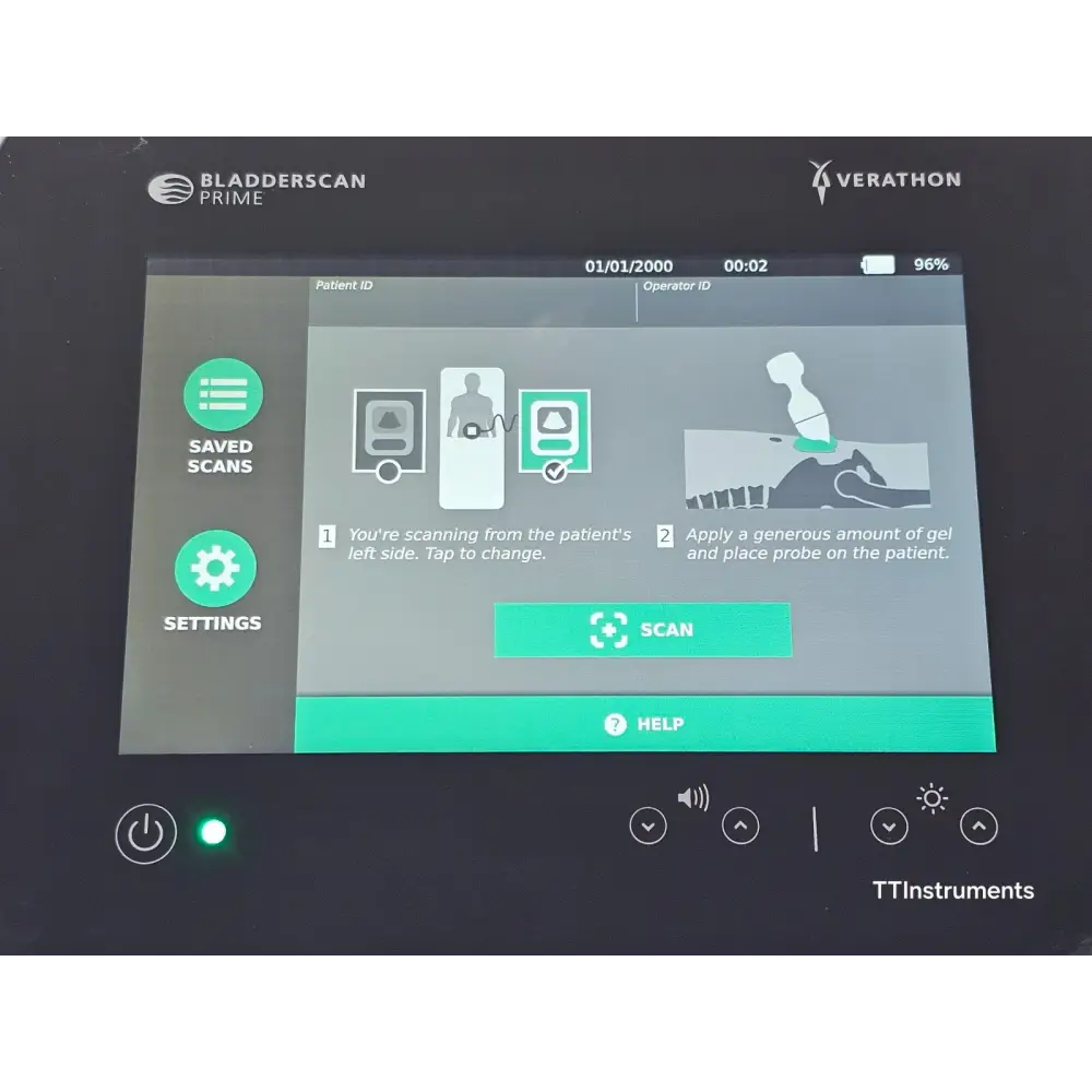 Verathon BladderScan PRIME console right side view