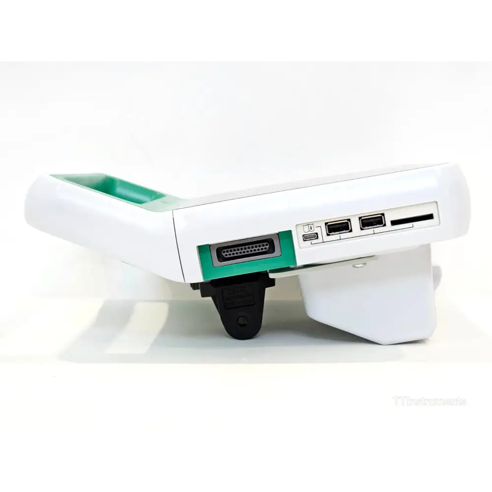Verathon BladderScan Prime Plus 0570-0394 side view showing probe port, two USB ports and SD card slot