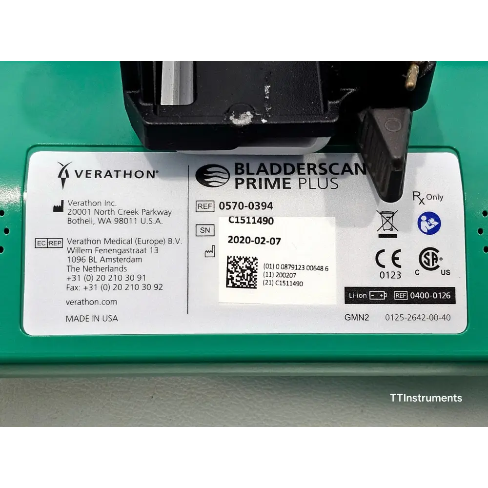 BladderScan Prime Plus 0570-0394 bottom view