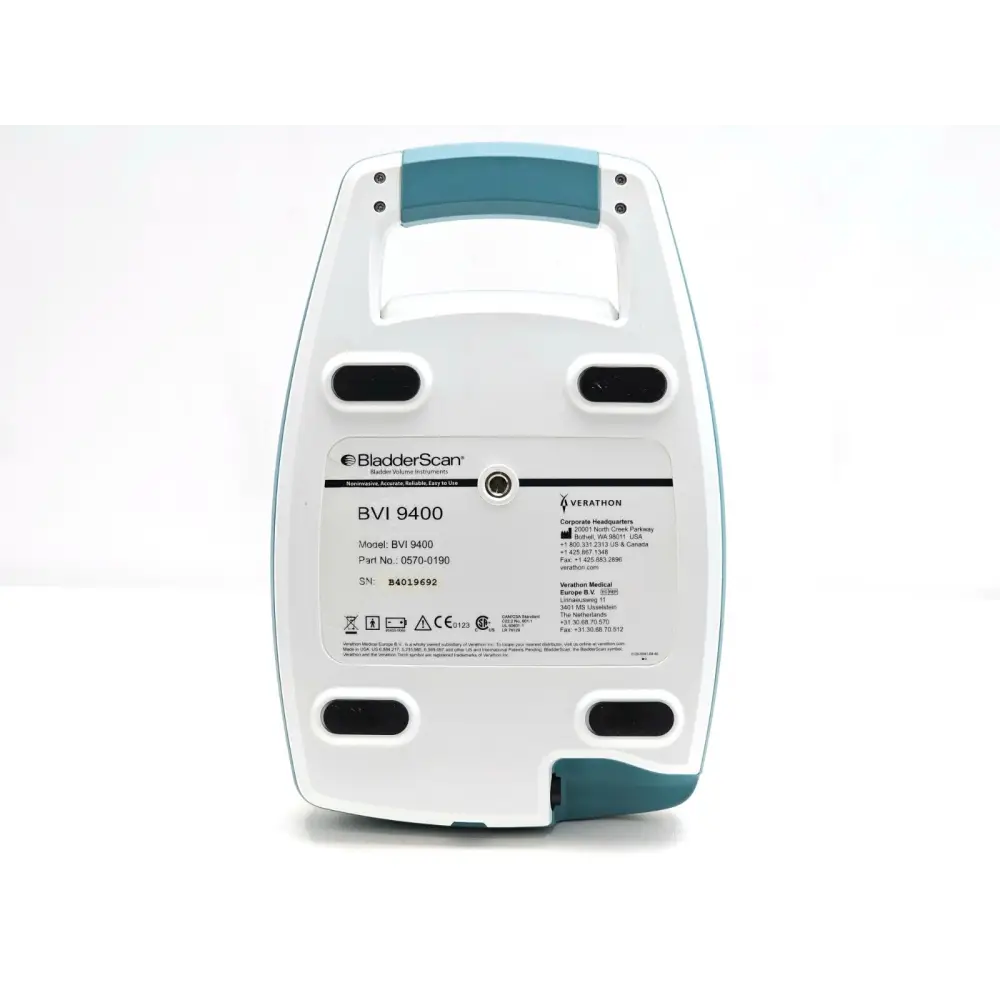 Verathon BladderScan BVI 9400 side profile showing ergonomic handheld design