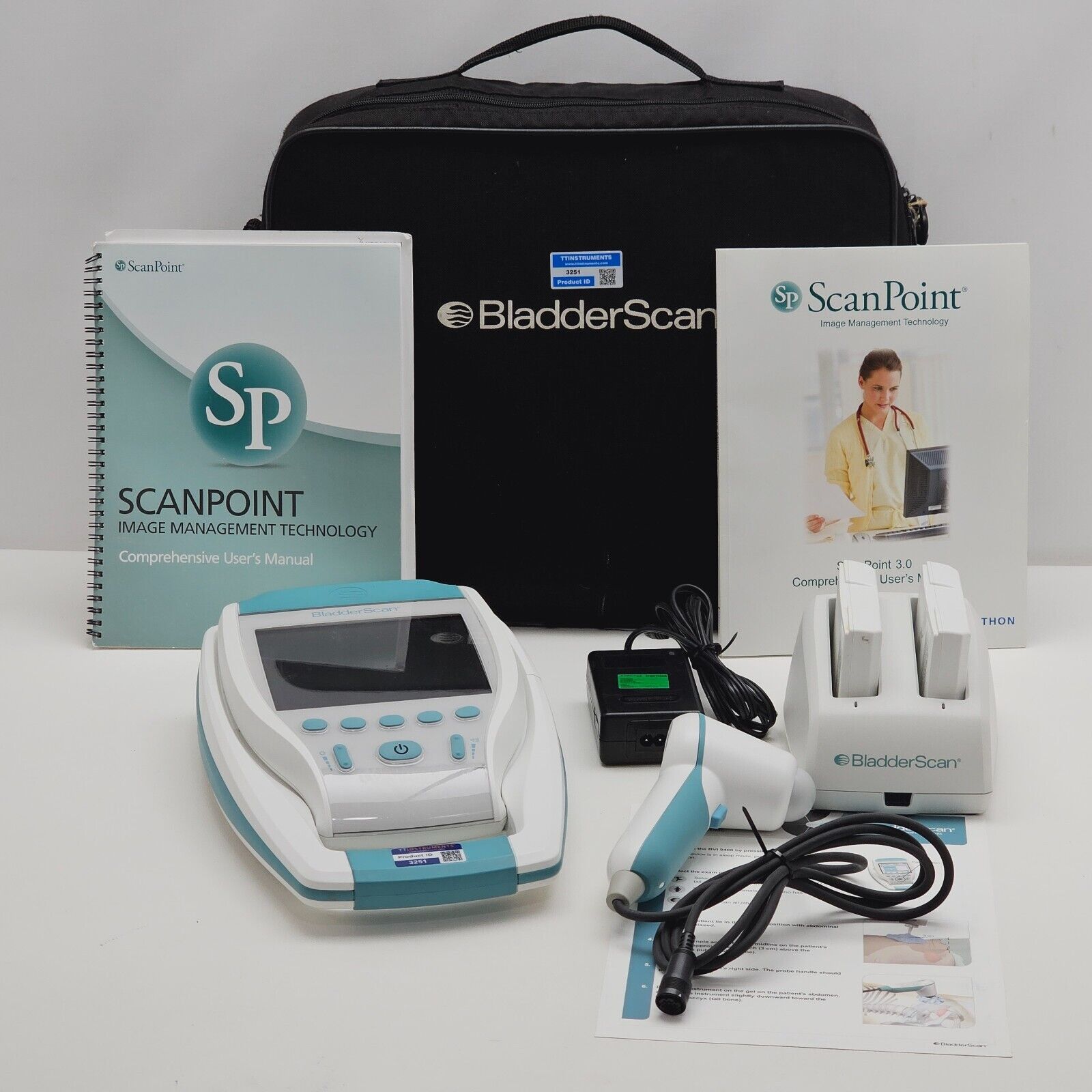 Verathon BVI 9400 BladderScan 0570-0190 with Charger & 2 Batteries #2