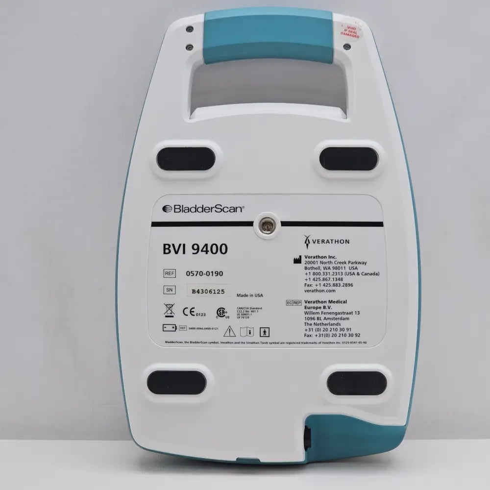 Verathon BladderScan BVI 9400 charger unit close-up detail