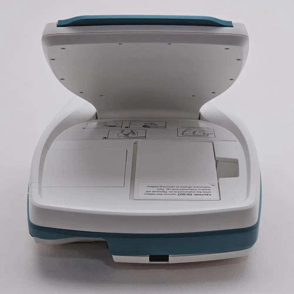 Verathon BladderScan BVI 9400 battery detail showing included accessories