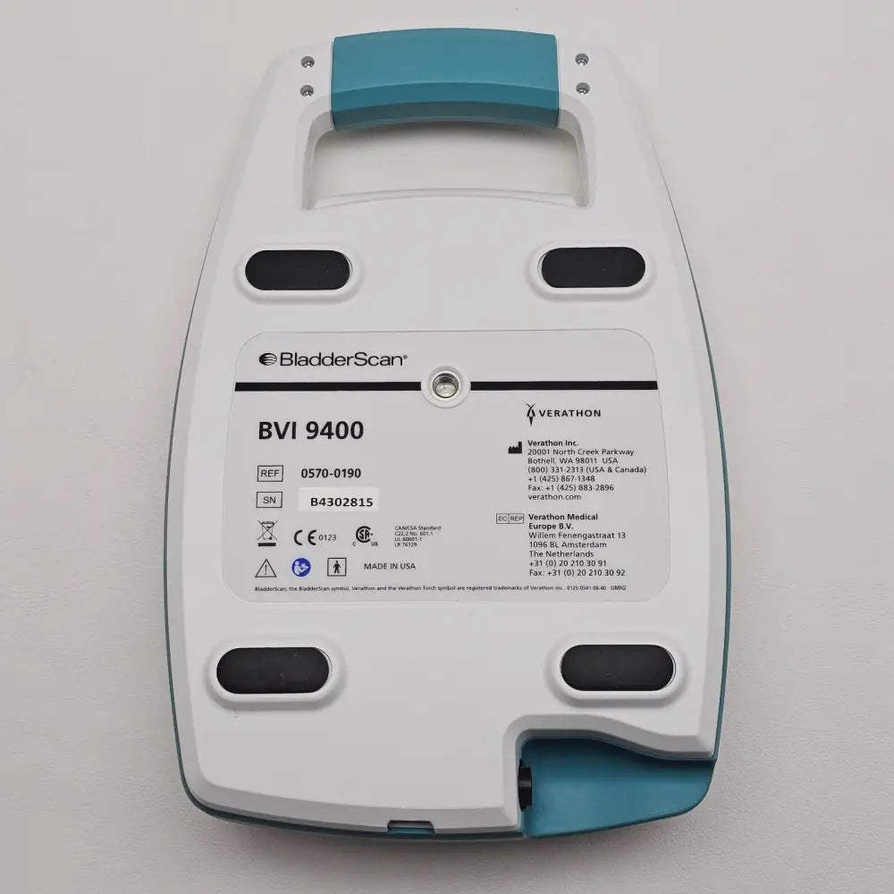 Verathon BVI 9400 BladderScan ultrasound probe tip close-up