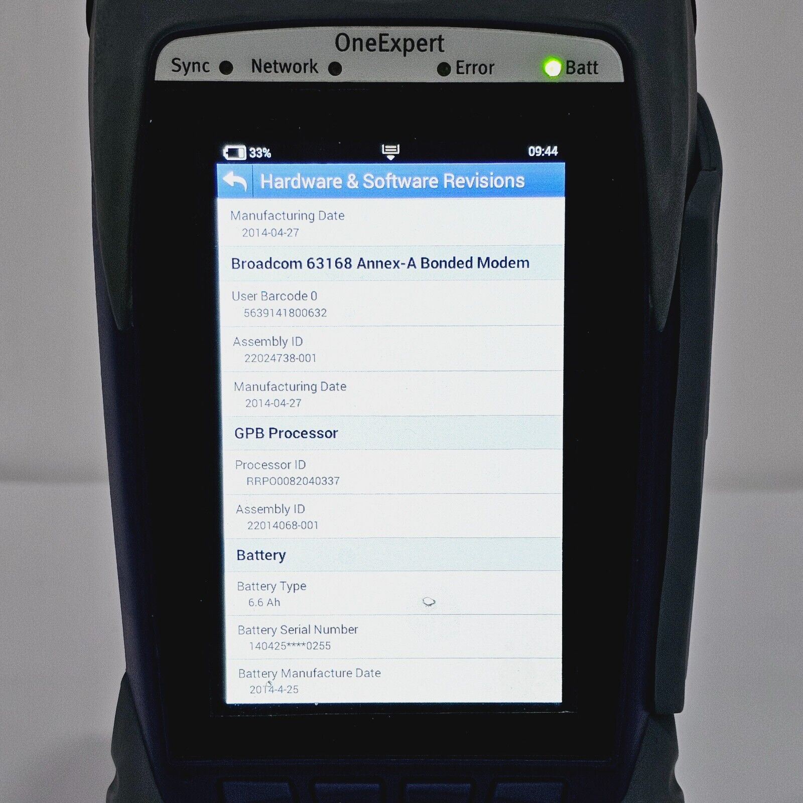 Viavi Calibrated OneExpert ONX-580 DSL Bonded G.fast Resistive Fault Locator
