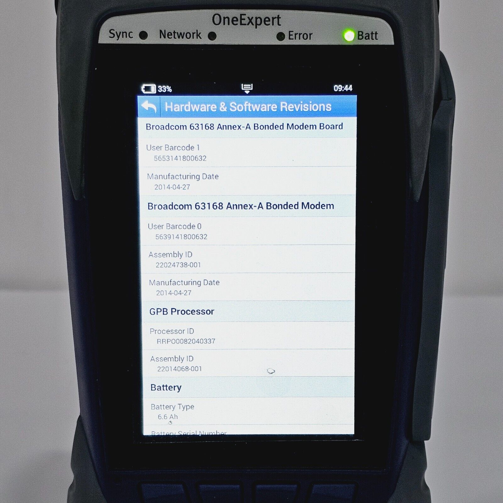 Viavi Calibrated OneExpert ONX-580 DSL Bonded G.fast Resistive Fault Locator