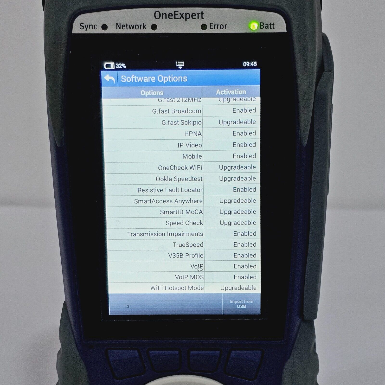 Viavi Calibrated OneExpert ONX-580 DSL Bonded G.fast Resistive Fault Locator