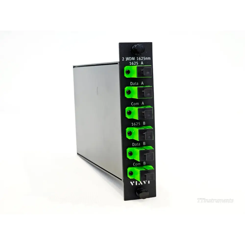 VIAVI E98LGX2W162SA 1625 nm WDM LGX box side and label detail view