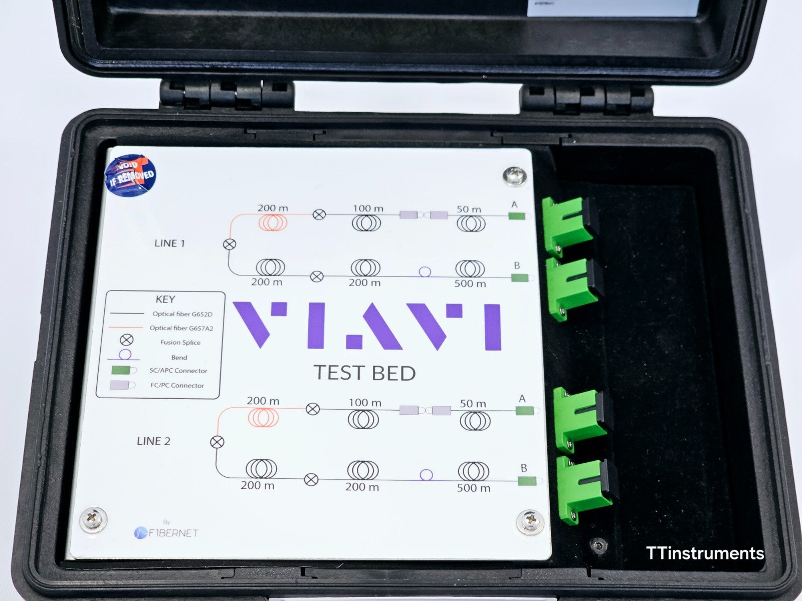 Viavi EBIDR-LBK-DEMOBOX Bidrection Loopback OTDR Demo Box Two Parallel Scenarios