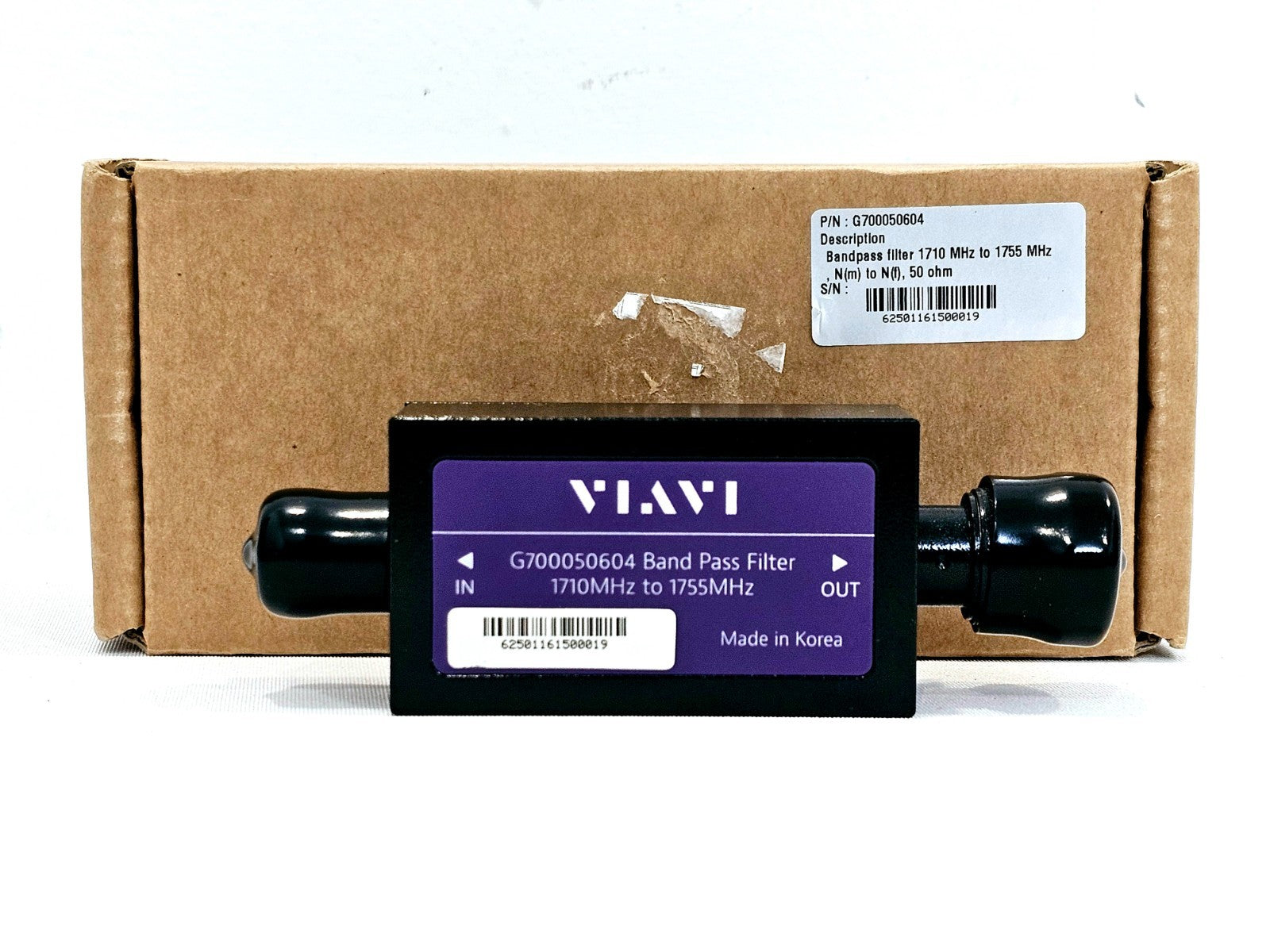 VIAVI G700050604 Band Pass Filter 1710MHz to 1755MHz 50 ohm