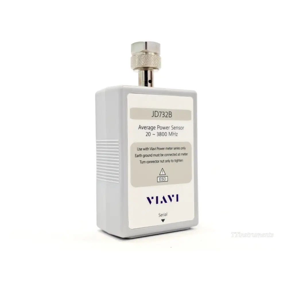 VIAVI JD732B Average Power Sensor front panel showing model label, 20–3800 MHz range and Type-N connector