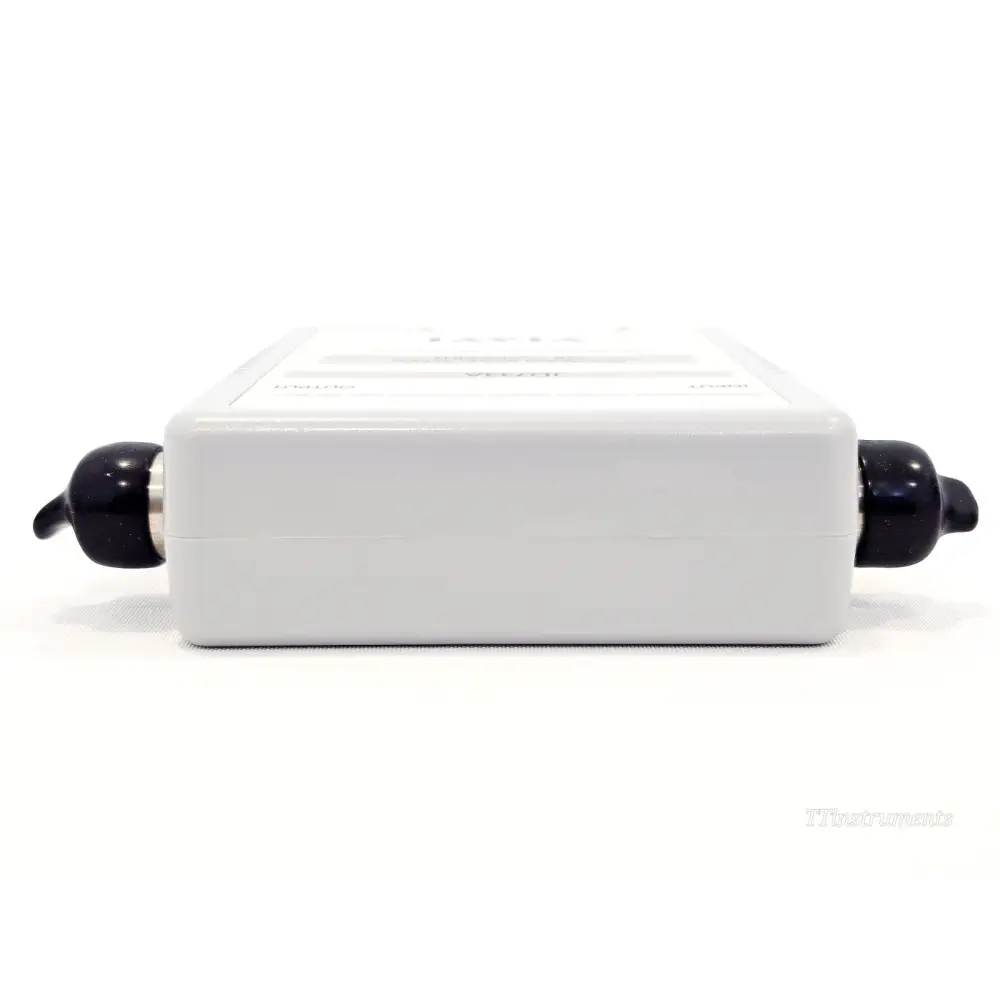 VIAVI JD733A directional power sensor top-down view showing both N-type female RF connectors and enclosure ventilation slots