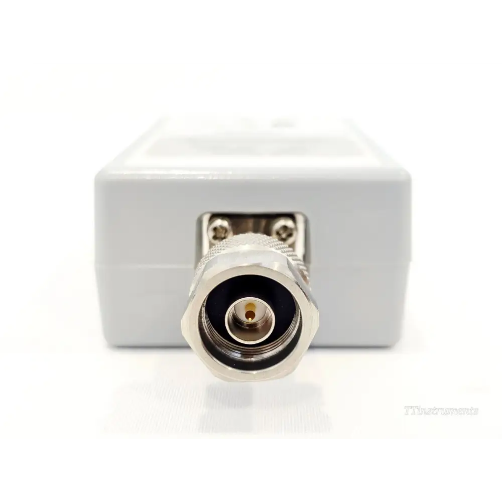VIAVI JD734B top view close-up of Type-N male RF input connector pin detail