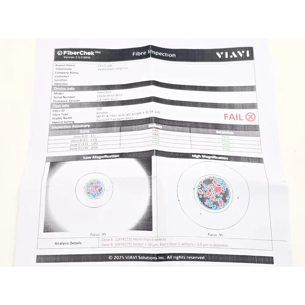 Viavi 4138 MP49 SM OTDR module as included in the sale, full unit view