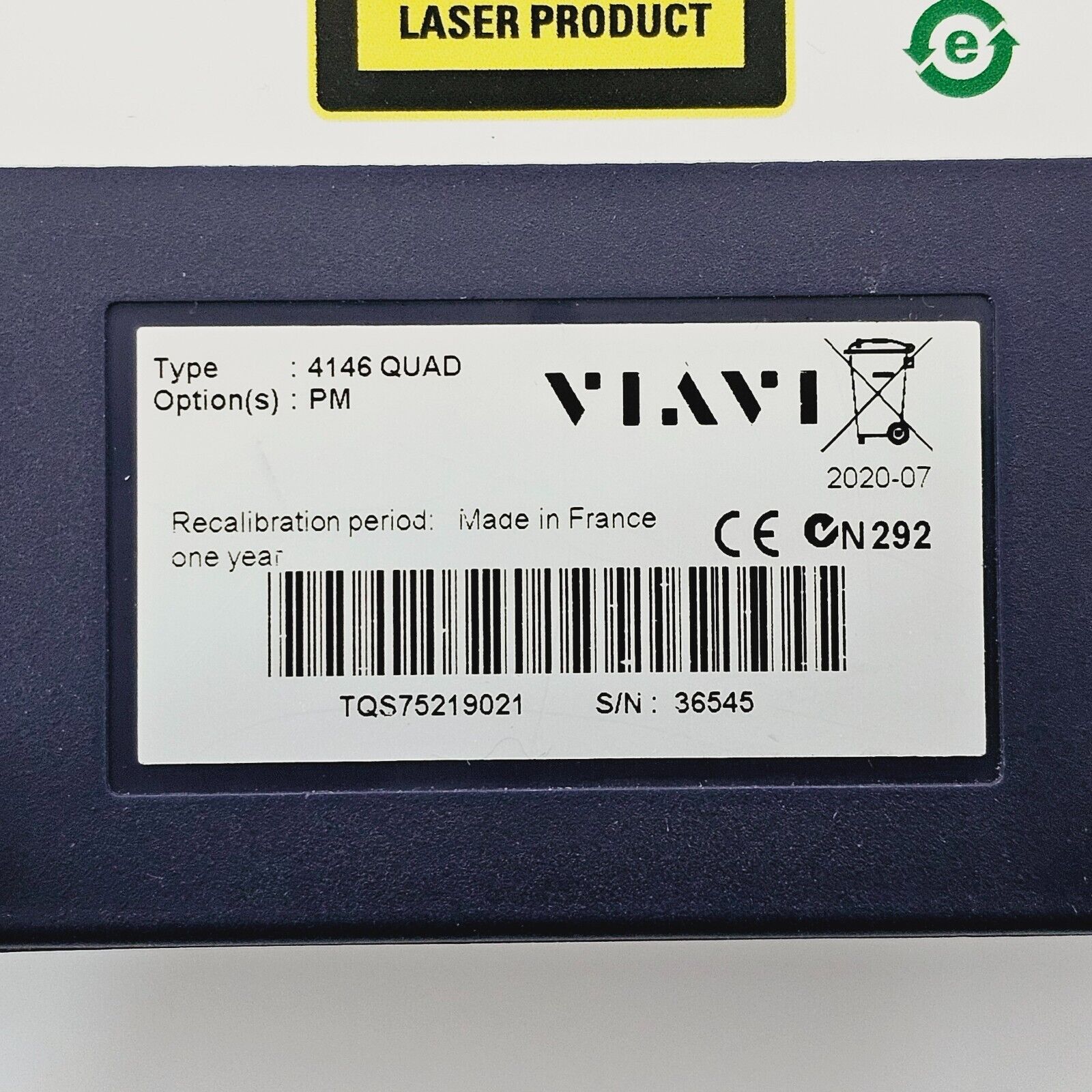 Viavi JDSU 4146 QUAD SM MM 850/1300/1310/1550 nm OTDR Module w/ Power Meter PC