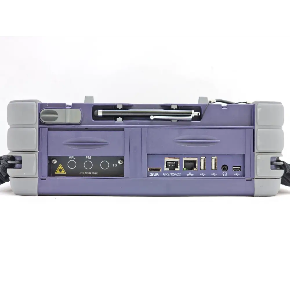 Viavi 6000A V2 OSA unit powered on displaying 1250–1650 nm spectrum trace