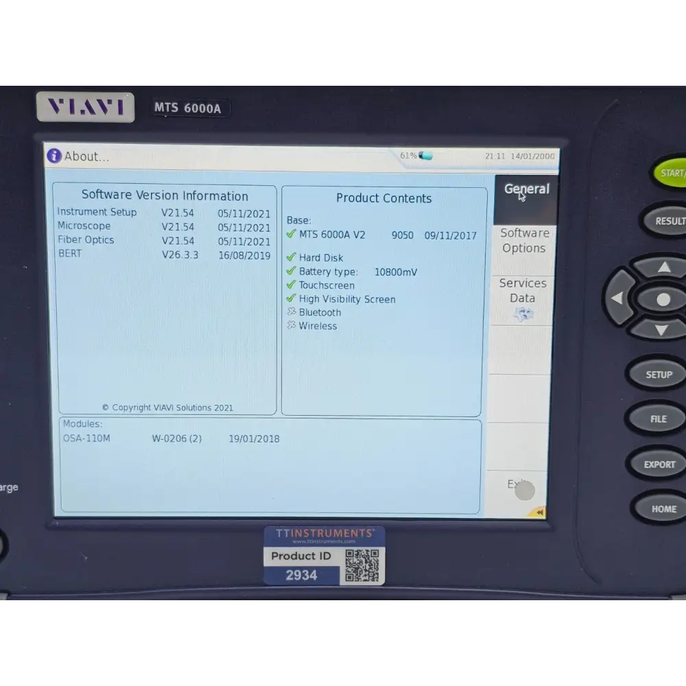 Stylus accessory included with Viavi JDSU 6000A V2