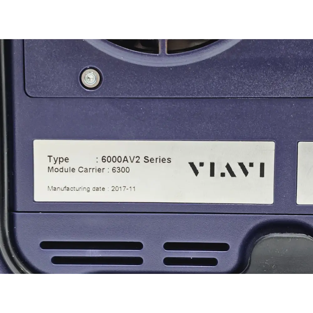 Viavi JDSU 6000A V2 left-side view showing carry handle and chassis detail