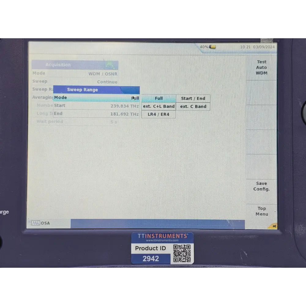 Viavi T-BERD 6000A V2 unit showing overall cosmetic condition used