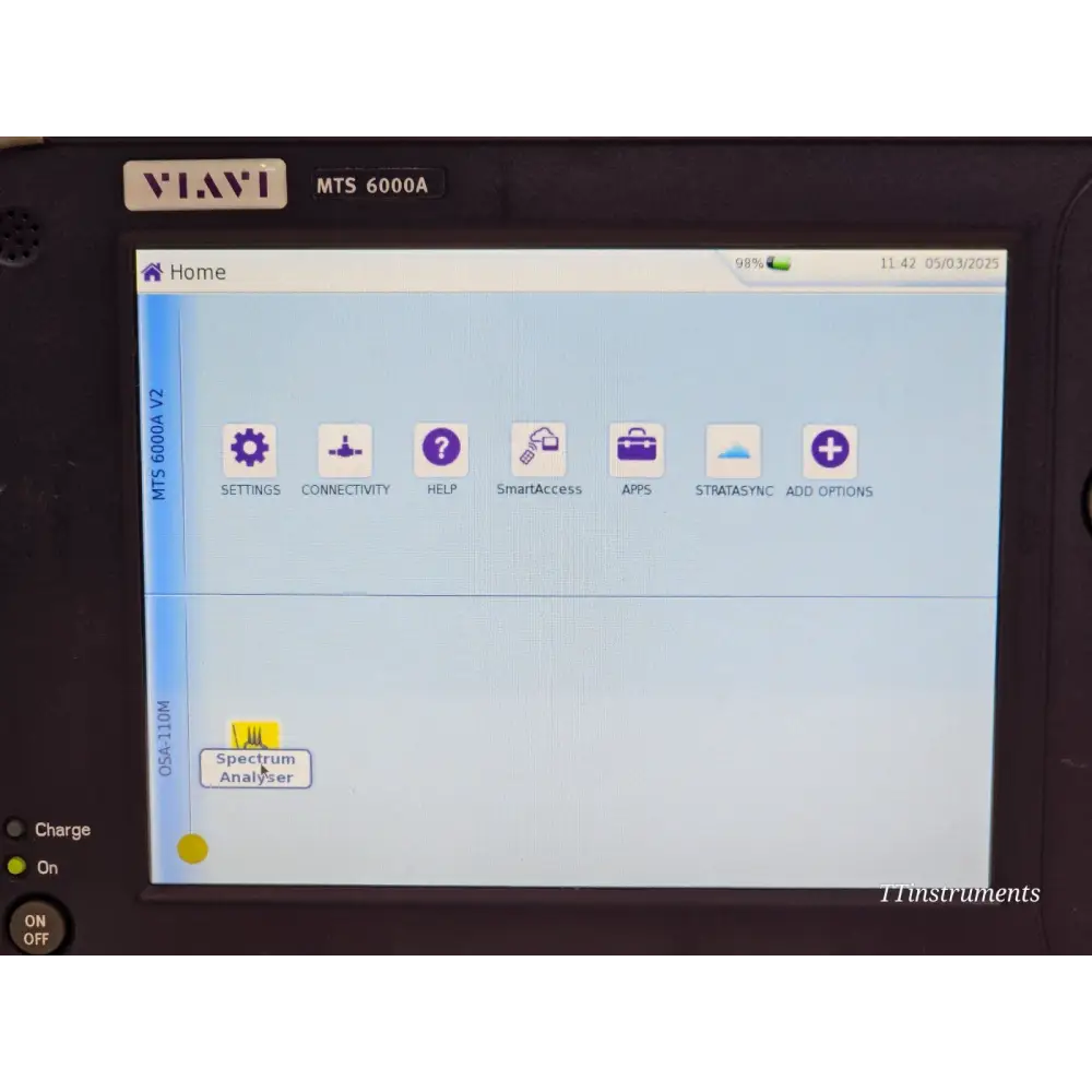 Viavi JDSU 6000V2 + OSA-110M OSA Optical Spectrum Analyzer 1250nm up to 16509