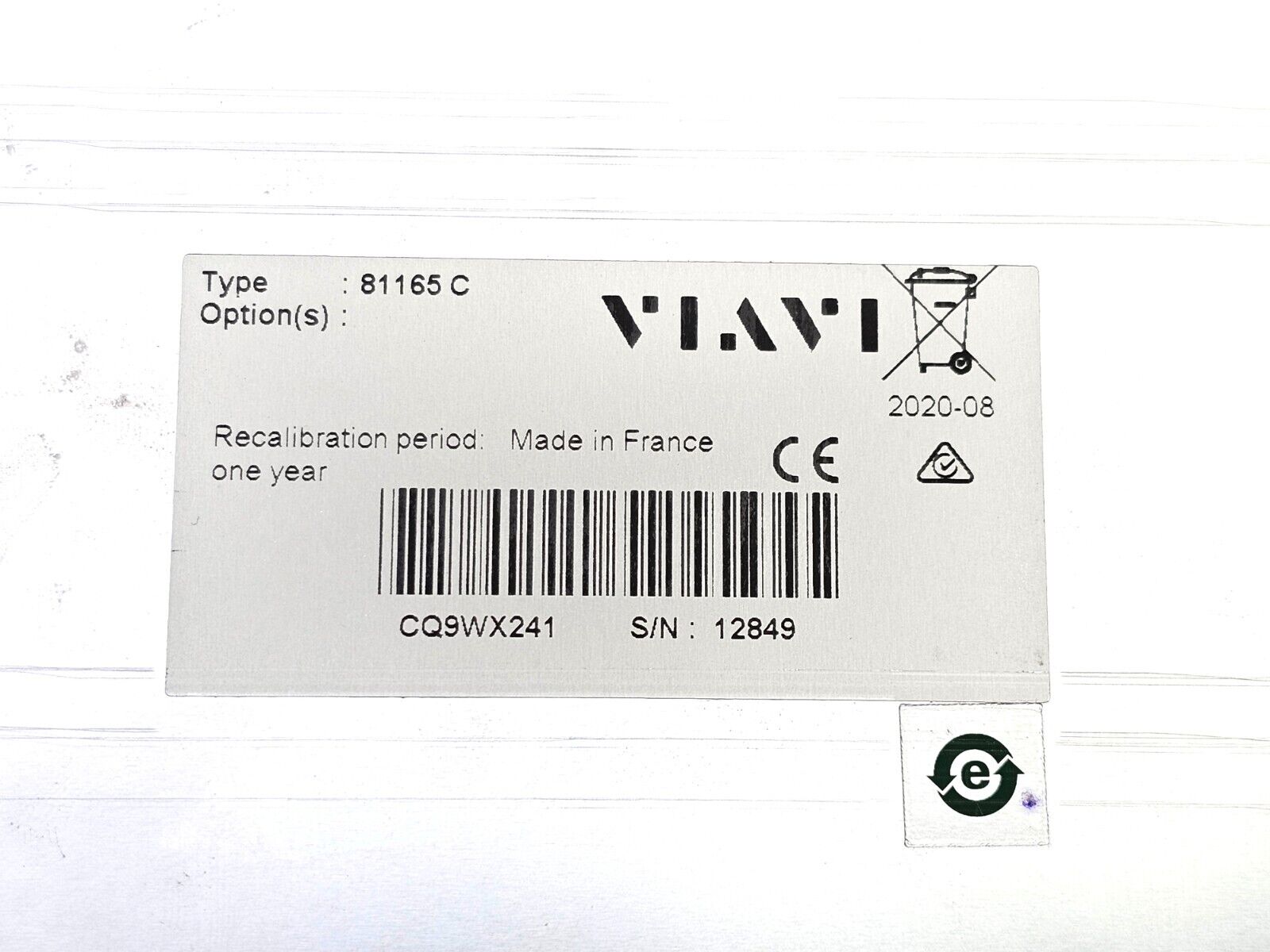 Viavi JDSU 81165 C OTDR Module 1650 nm In-Service Filtered E81165C APC 46 dB