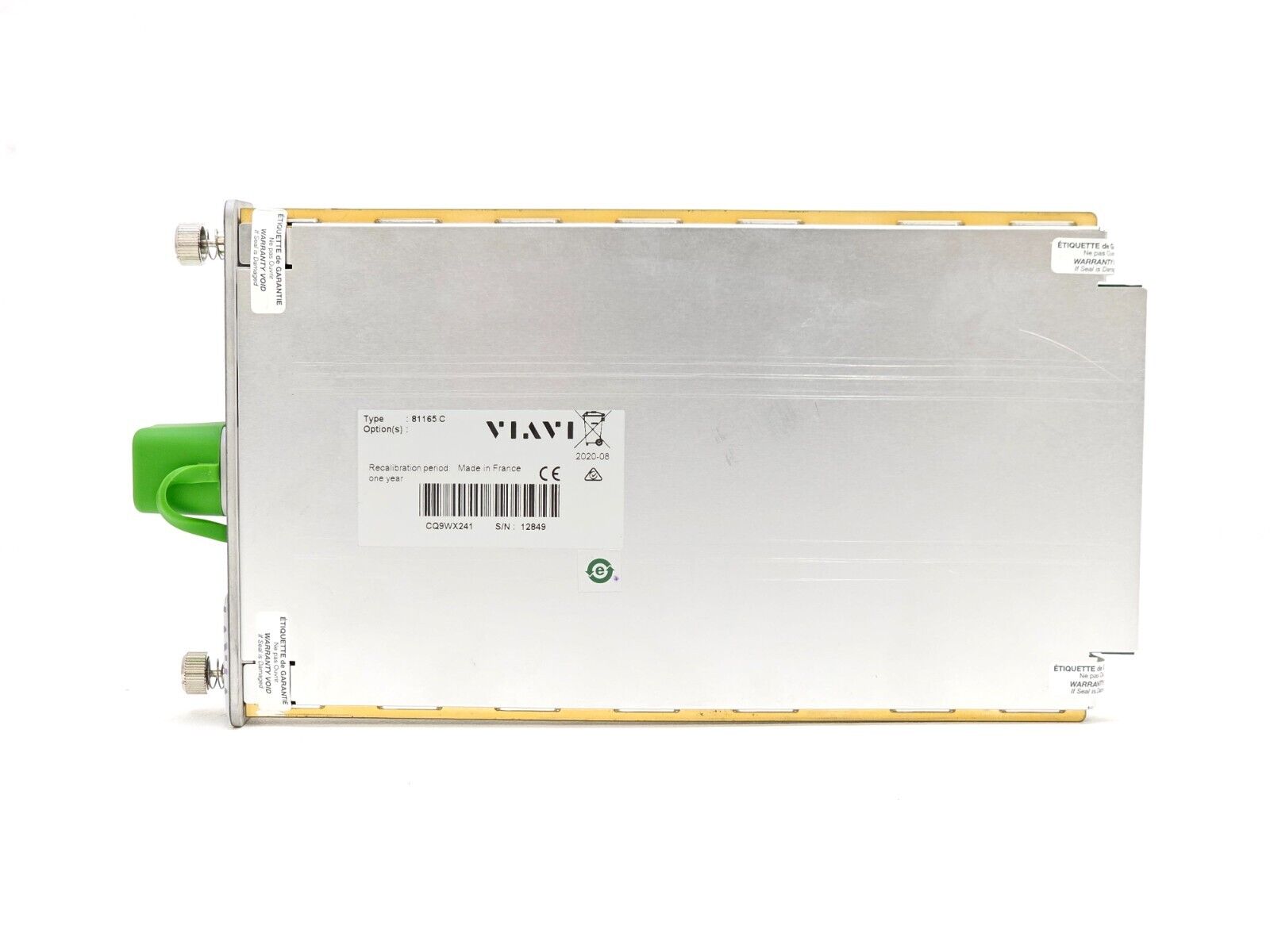 Viavi JDSU 81165 C OTDR Module 1650 nm In-Service Filtered E81165C APC 46 dB